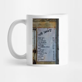 Retro Menu Mug